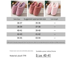 Soft, comfortable, non-slip, warm memory foam home slippers - Lilac rabbit hair