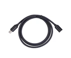 Extension Cable USB 2.0 High Speed 3A Type-C Male to Female Data Charging Extender Cord for Laptop-Black