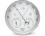 Weather Station Analogue Dial Barometer With Thermometer Hygrometer