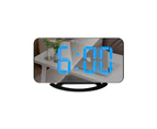 Digital Alarm Clock, Alarm Clocks for Bedrooms, Large Display Mirror Surface Alarm Clock with USB Charger 12/24H,Auto Dimmer Mode