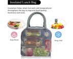 Lunch Bag for Women Insulated Lunch Bag with Dual Compartment
