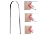 Stainless Steel Tongue Scraper Cleaner Fresh Breath Hygiene Care Cleaning Tool