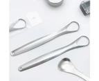 Safe Stainless Steel Tongue Scraper Cleaner Stains Remover Fresh Breath Maker