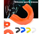 Silicone Sports Teeth Braces Mouth Guard Protector for Boxing Karate Muay Thai-Blue