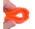 Silicone Sports Teeth Braces Mouth Guard Protector for Boxing Karate Muay Thai-Orange