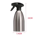 Stainless Steel Spray Bottle, Oil Sprayer Oil Spray Bottle Olive Oil ， Portable Olive Oil Dispenser for Grilling Kitchen Containers