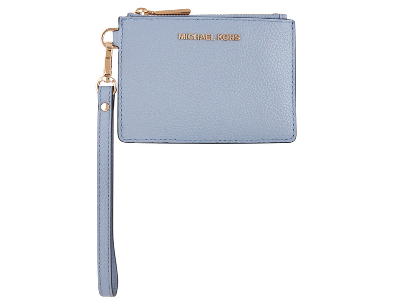 Michael Kors Jet Set Travel Small Top Zip Coin Pouch ID Holder Pale Blue