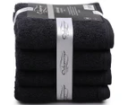 Onkaparinga Ultimate Plush Hand Towel 4-Pack - Black