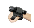 Outdoor Underwater Scuba Diving LED Torch Flashlight Holder Hands Free Glove
