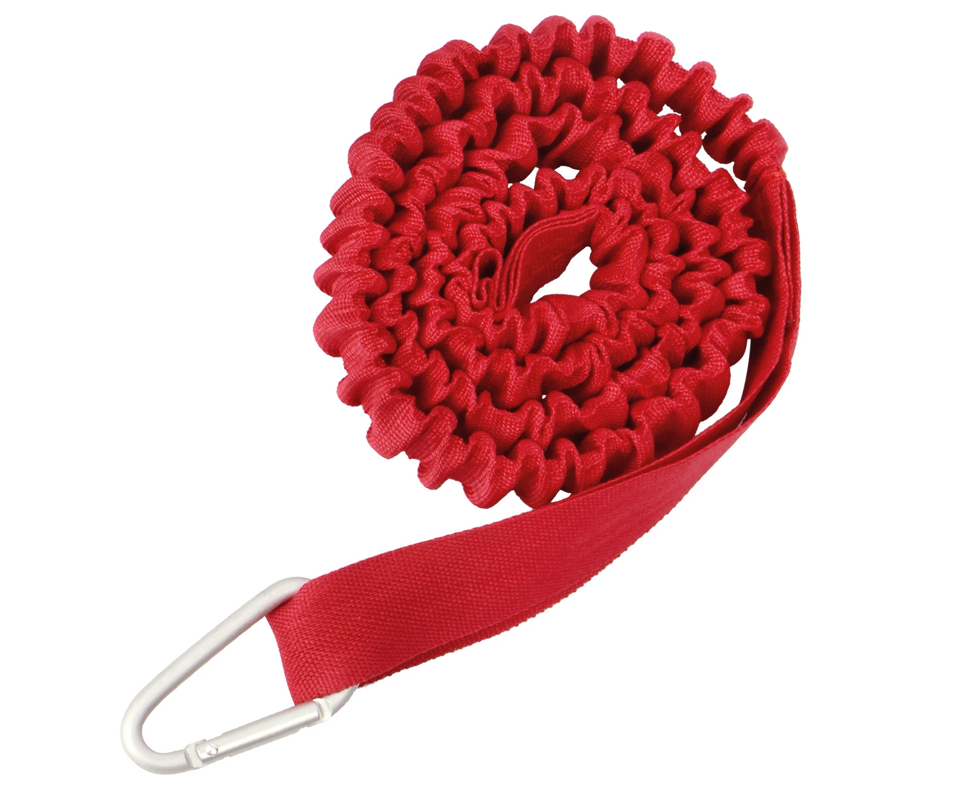 Paddle Rope High Strength Fine Stitching with Safety Hook Convenient Carrying Wear-resistant Surfboard Bungee Keeper Coiled Lanyard for Kayak-Red