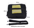 Deck Bag Non-slip Wear-resistant Multifunction High Fine Workmanship Safety Storage Black Paddle Board Accessories Surf Pocket Bag for Water Sports-Black