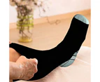 3 Pairs Athletic Compression Socks - Black/Grey