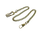 Unisex Vintage Alloy Pocket Watch Link Chain Necklace Jewelry Gift Decor-Antique Bronze*