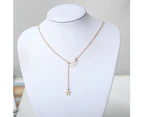 Simple Charm Moon Star Pendant Necklace Choker Club Party Women Jewelry Gift-Golden