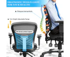 Giantex Ergonomic Mesh Office Chair Mid-Back Executive Swivel Computer Desk Chair w/ Adjustable Armrests,Black
