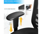 Giantex Ergonomic Mesh Office Chair Mid-Back Executive Swivel Computer Desk Chair w/ Adjustable Armrests,Black