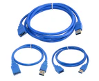 USB 3.0 A Male Plug To Female Socket Super Fast Extension Cable Cord 0.5/1/1.8M-1.8M