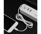 Universal Type-C Data Fast Charging Wire USB Cable Cord for Android Smartphone-White