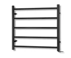 Devanti Electric Heated Towel Rail Rack 5 Bars Wall Mounted Clothes Dry Warmer