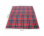 Extra Large 3m*3m Picnic Blanket Mat Cashmere Waterproof Rug Outdoor Camping