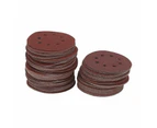 Youngly 10PCS 125mm 5 Inch 8 Holes Hook and Loop Sanding Disc Sand Paper Grits 100 for Polish Tools Accessories