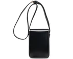 Crossbody Purse Large Capacity Waterproof Faux Leather Flap Cross-body Bag Women Key Phone Handbag Birthday Gift-Black