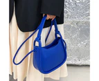 Crossbody Bag Adjustable Large Capacity Faux Leather Multipurpose Single Shoulder Strap Bag for Party Gathering Wedding Banquet-Blue