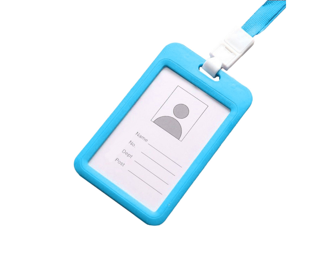 Portable Colorful Neck Strap Hanging Employee ID Card Holder Name Tag ...