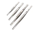 Vetus Professional Surgical Medical Tweezers Stainless Steel Round Tip Serrated Forceps 125mm ~ 250mm - MT-200