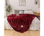 Winter Solid Color Thick Warm Sofa Couch Bed Soft Throw Blanket Bedroom Bedding Grey