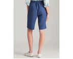 Noni B Linen Shorts - Womens - Dark Blue