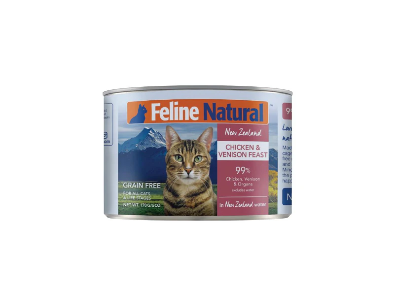 Feline Natural Chicken & Venison Feast Wet Cat Food 12x170g