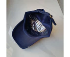 Baseball Cap Duck Embroidery Durable Adjustable Unisex Sun Protection Women Hat Headwear-Navy Blue