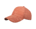 Baseball Cap Folding Casual Adjustable Unisex Style Windproof Sun Protection Breathable Letter Print Men Women Unisex Running Hat for Outdoor-Dark Orange