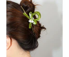 Hair Claws Non-Slip Stable Vintage Flower Decor Crossing Teeth Hair Clips Lady Headdress-2#