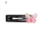 Hair Clip Gradient Decorative Bronzing Women Baby Girl Butterfly Barrette Hairpin Ornaments for Party-E