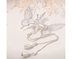 Hair Clip Emulational Hollow Out Vivid Butterflies Shape Shaking Women Hairpin Head Decoration-Silver