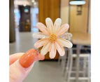 Women Hairpin Flower Shape Colorful Anti-rust Great Stickiness Smooth Surface Fix Hair Refreshing Petal Durable Lady Head Clip Hair Accessories-C