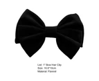Charming Hair Clip Perfect Gifts Flannel Big Bow Beautiful Hair Accessories Pin for Daily-Black
