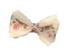 Hair Clip Exquisite Shape Wear-Resistant Lace Bow-knot Hair Pin Women Headdress for Girl-S