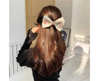 Hair Clip Exquisite Shape Wear-Resistant Lace Bow-knot Hair Pin Women Headdress for Girl-S