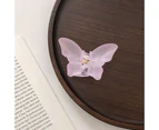 Fashion Hair Claw Elegant Cross Teeth Butterfly Shape Design Hair Clip Hair Accessories-Purple