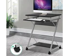 Artiss Metal Pull Out Table Desk - White