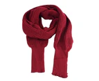 Sleeve Wrap Sweater Scarf Ultra Long Imitation Cashmere Knitted Warm Women Shawl for Home-Wine Red