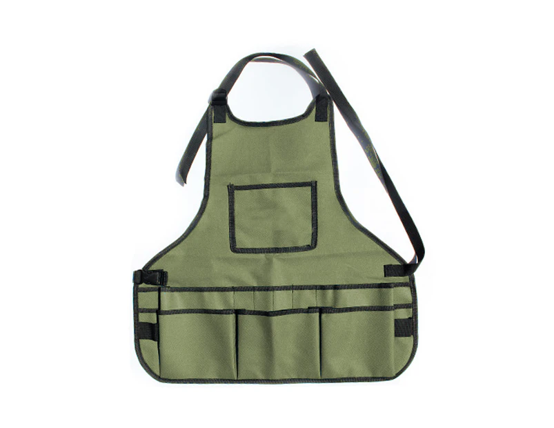 Garden Apron Workwear Bag Wear-resistant Hardware Tool Kit - Green