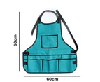 Garden Apron Workwear Bag Wear-resistant Hardware Tool Kit - Blue