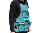 Garden Apron Workwear Bag Wear-resistant Hardware Tool Kit - Blue