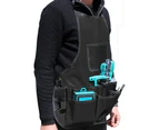 Garden Apron Workwear Bag Wear-resistant Hardware Tool Kit - Black