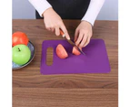 Kitchen Chopping Block Solid Color Non-slip Cutting Plate Board Cooking Tool-Purple