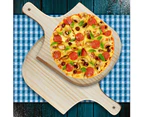8/10/12/14inch Traditional Wooden Pizza Peel Homemade Cheese Board Kitchen Tool-10 inches